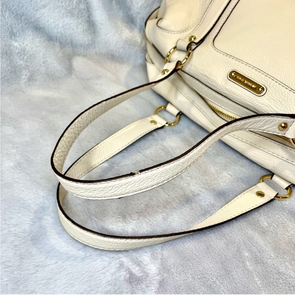 NWT Michael Kors Fulton Vanilla Leather Large Satchel - Picture 12 of 15